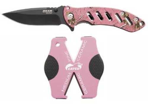 BSON Brisk Folding Knife Pink Camo Combo